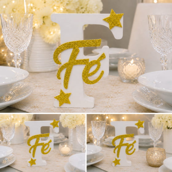 Letra Caixa Decorativa Com Palavras Positivas Amor Paz E Fé Escolha o Modelo
