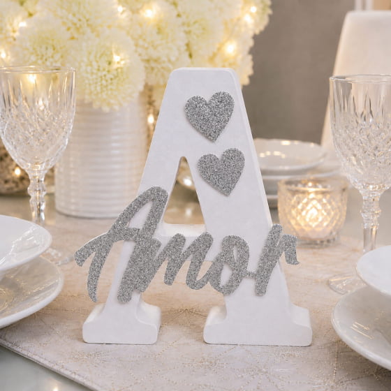Letra Caixa Decorativa Com Palavras Positivas Amor Paz E Fé Escolha o Modelo