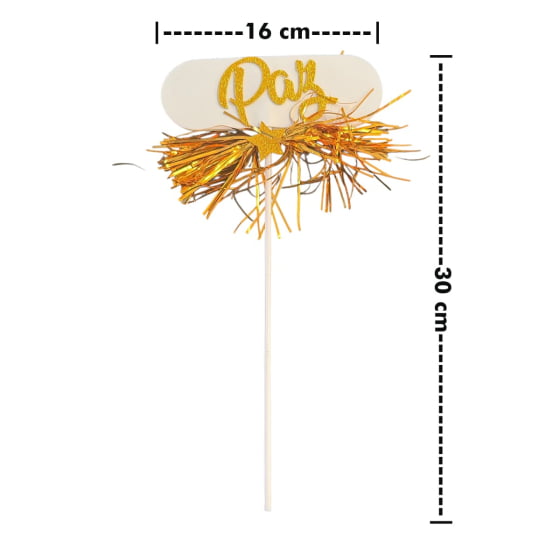 Palito Decorativo Frases Positivas Ano Novo Reveillon