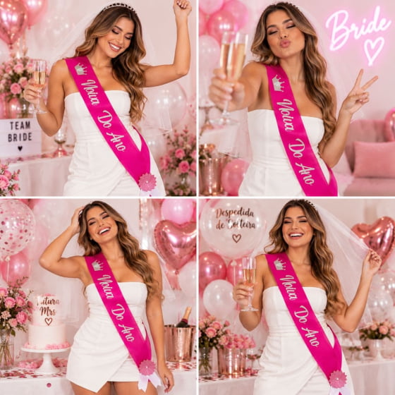 Faixa Noiva do Ano para Despedida de Solteira