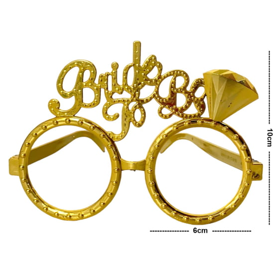 Óculos Metalizado Bride to Be Despedida de Solteira