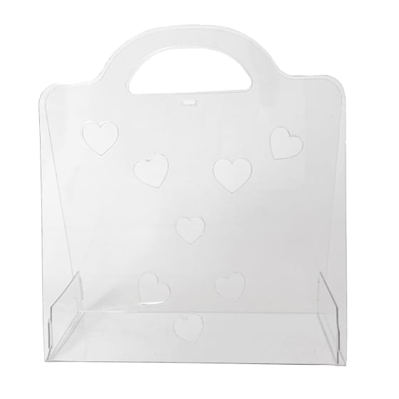 Bag Sacola Bolsa Embalagem Presenteável Cristal Corações