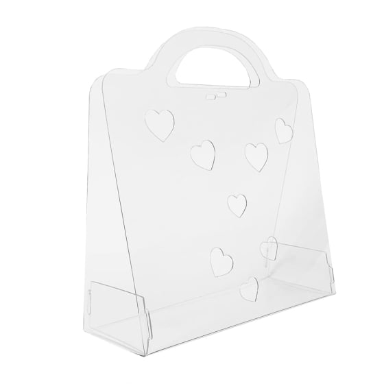 Bag Sacola Bolsa Embalagem Presenteável Cristal Corações
