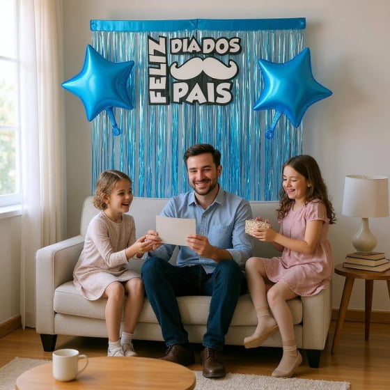 Kit Enfeites Variados Decoração Do Tema Feliz Dia Dos Pais