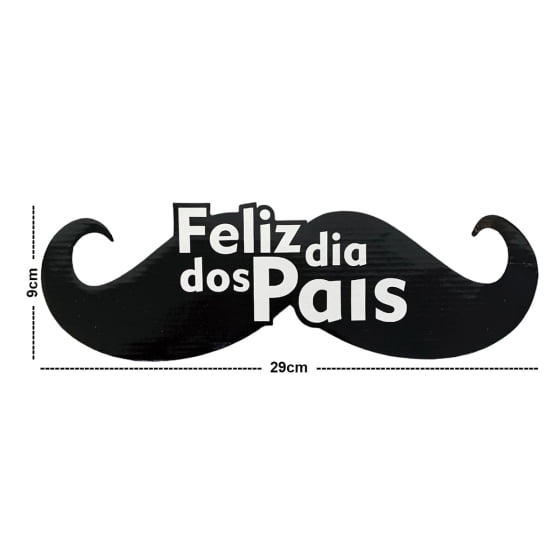 Mini Painel Bigode Feliz dia Dos Pais