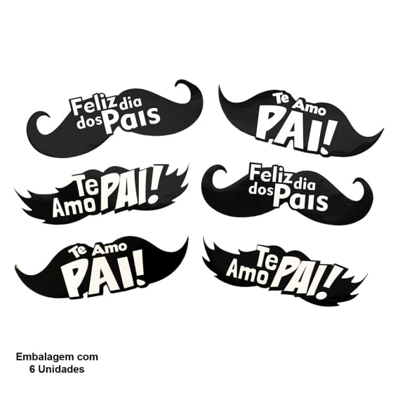 Mini Painel Bigode Feliz dia Dos Pais