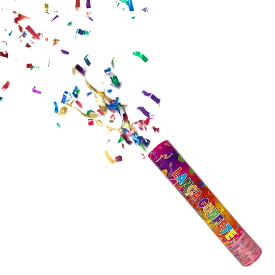 Lança Confetes Colorido para Festas