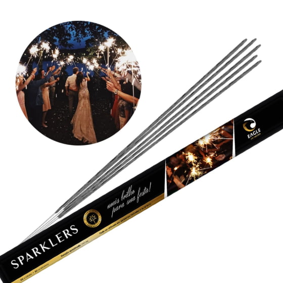 Vela Sparklers Casamento 60 cm - 6 unidades