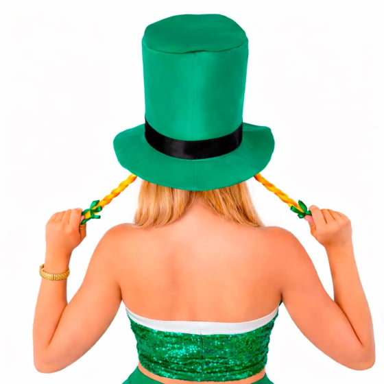 Cartola Saint Patrick's Day com Tranças