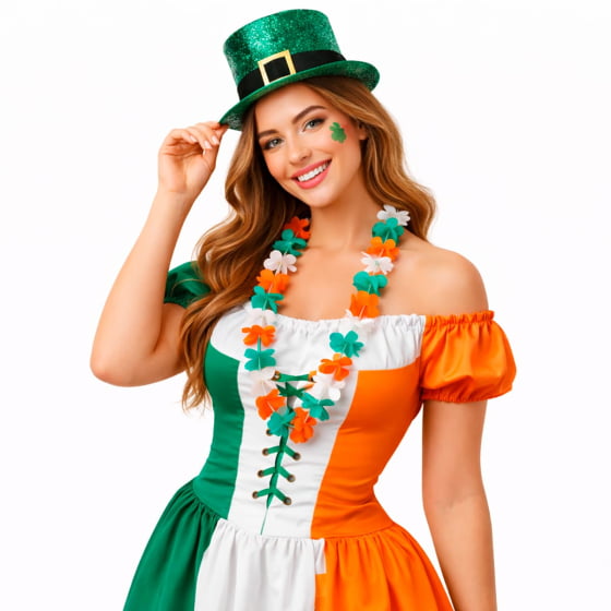 Colar Havaiano Tradicional Saint Patricks - 12 unidades