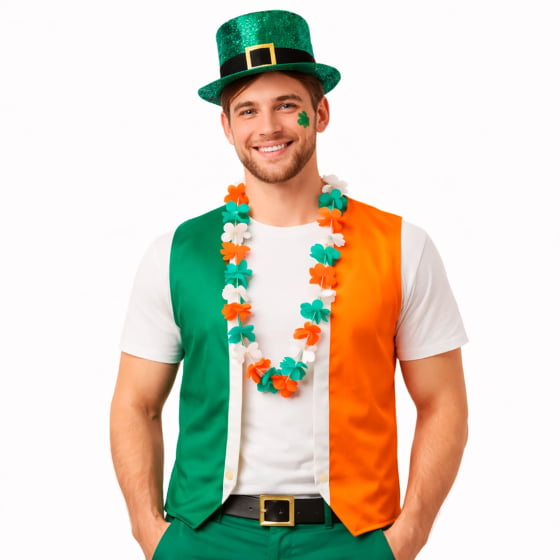 Colar Havaiano Tradicional Saint Patricks - 12 unidades