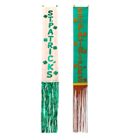 Faixa Decorativa Vertical Tnt Saint Patricks Com Franjas