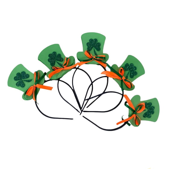 Kit 3 Tiaras Cartolinha Festa Decoração Saint Patrick´s Day