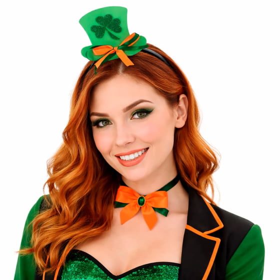 Kit 3 Tiaras Cartolinha Festa Decoração Saint Patrick´s Day