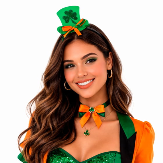 Kit 3 Tiaras Cartolinha Festa Decoração Saint Patrick´s Day