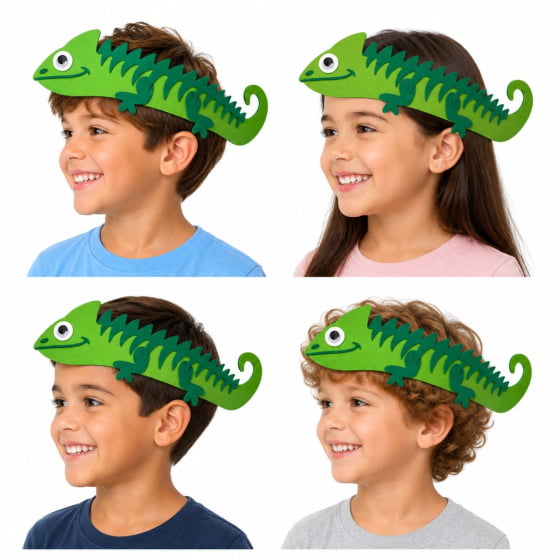 Adereço Camaleão para Cabelo Maluco