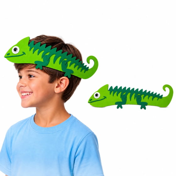 Adereço Camaleão para Cabelo Maluco