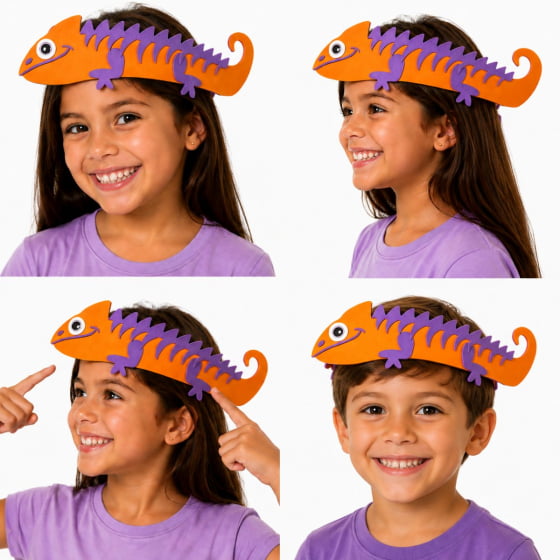 Adereço Camaleão para Cabelo Maluco
