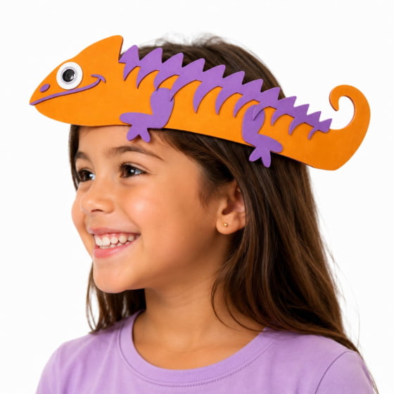 Adereço Camaleão para Cabelo Maluco