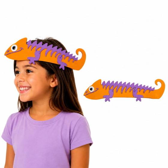 Adereço Camaleão para Cabelo Maluco