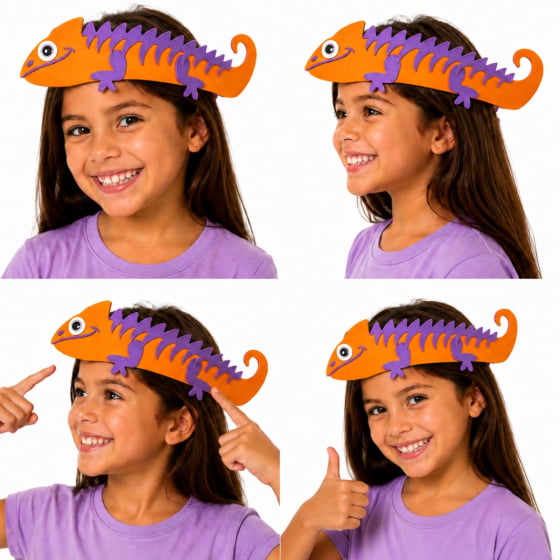Adereço Camaleão para Cabelo Maluco