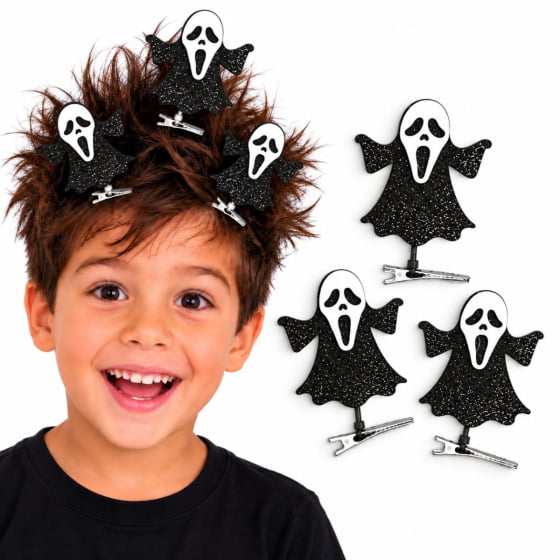 Aplique Fantasma Panico Halloween Cabelo Maluco - 3 unidades Aplique Fantasma Panico Halloween Cabelo Maluco - 3 unidades
