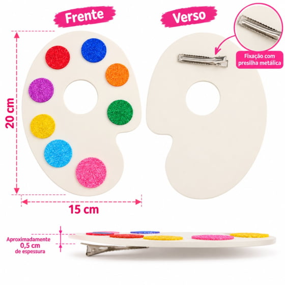 Aplique Aquarela Eva Penteado Cabelo Maluco Aplique Aquarela Eva Penteado Cabelo Maluco