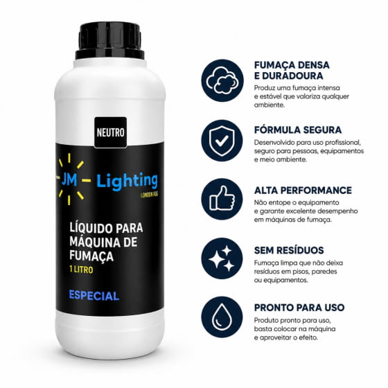 Líquido para Máquina de Fumaça 1 Litro - Escolha a Essência