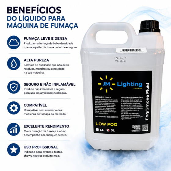 Líquido para Máquina de Gelo Seco - 5 Litros