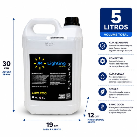 Líquido para Máquina de Gelo Seco - 5 Litros