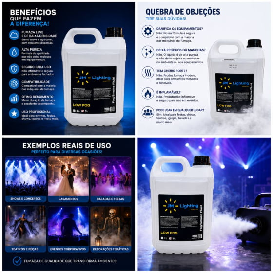 Líquido para Máquina de Gelo Seco - 5 Litros