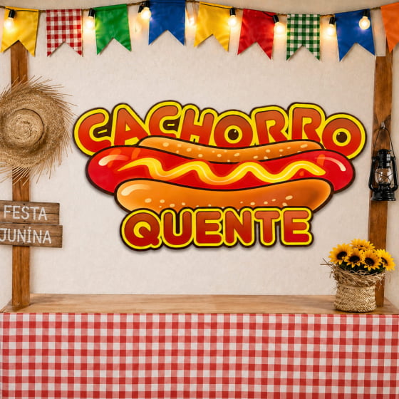 Plaquinha Decorativa Escrita Cachorro Quente