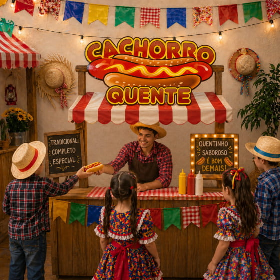 Plaquinha Decorativa Escrita Cachorro Quente