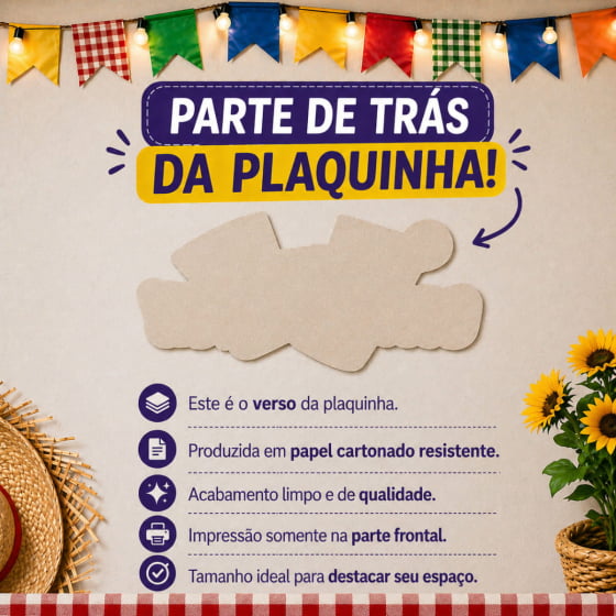 Plaquinha Decorativa Quentão e Vinho Quente