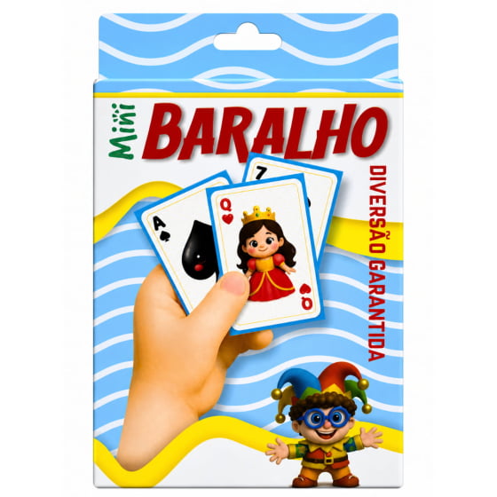 Jogo Mini Baralho com 54 cartas para Brincadeiras