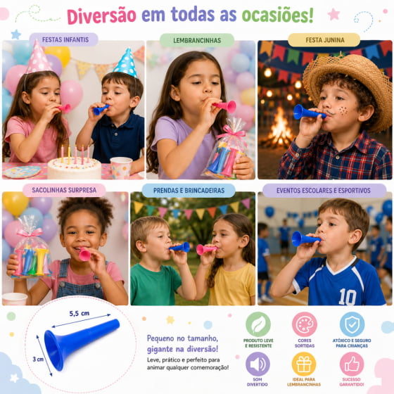 Kit 100 Prendas Mini Brinquedos Para Festa Junina Infantil