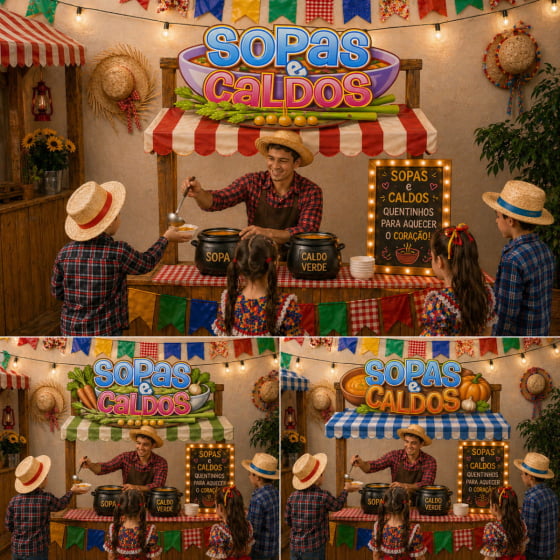 Plaquinha Decorativa Escrito Sopas e Caldos