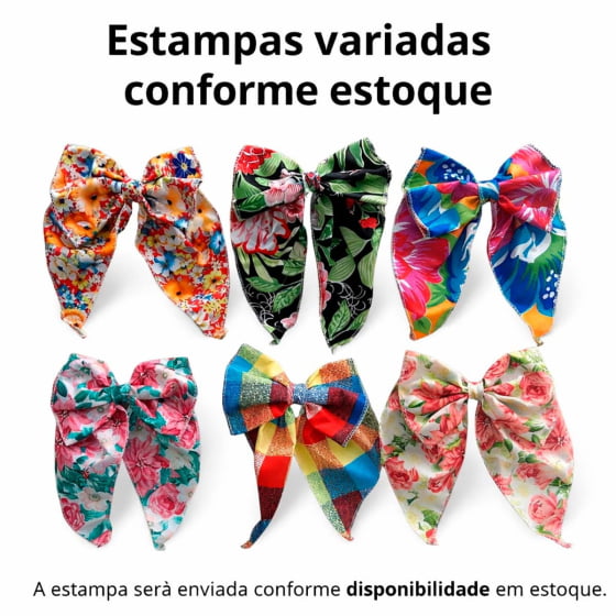 Laço Festa Junina Xadrez Chita Florido - Sortidos Laço Festa Junina Xadrez Chita Florido - Sortidos