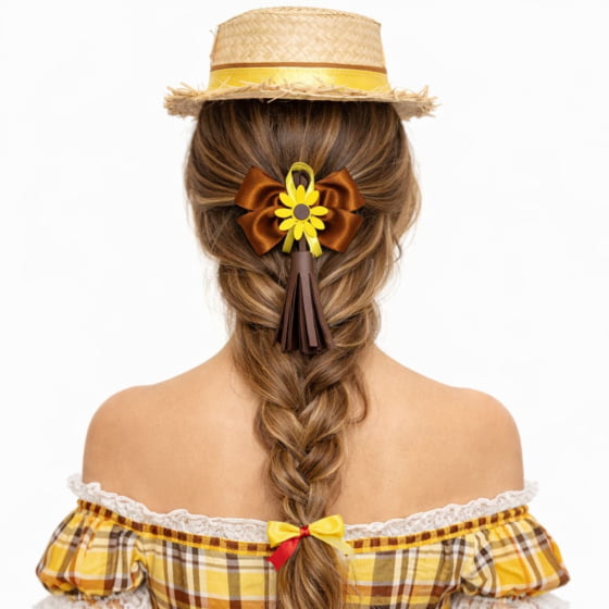 Tic Tac Laço Marrom Girassol Festa Junina