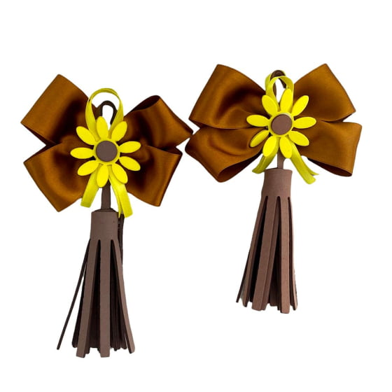 Tic Tac Laço Marrom Girassol Festa Junina