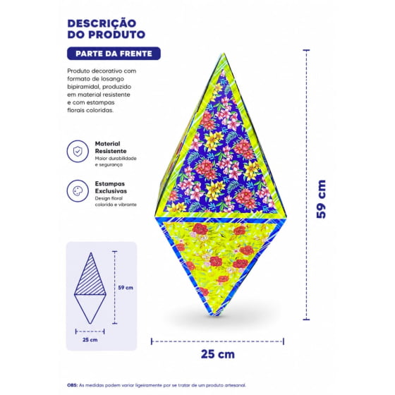 Balão Festa Junina Grande de Papel - Com 1 unidade