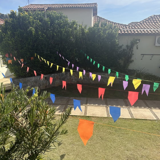 Bandeirinha Festa Junina De Plástico 200 Metros Melhor Preço