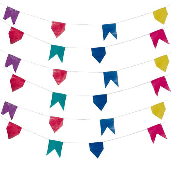 Bandeirinha Plástica Cores Festa Junina
