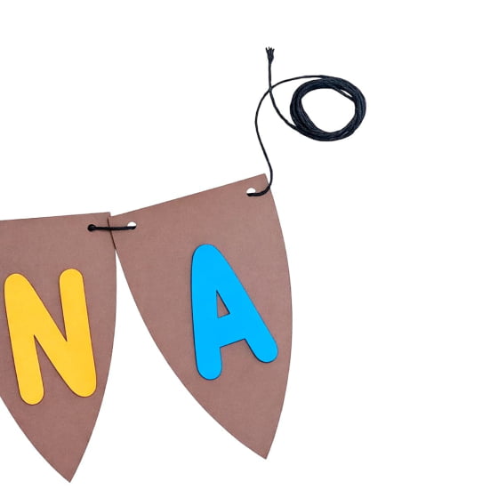 Decoração de Festa Junina Flâmula Bandeirinha em EVA Colorida