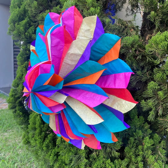 Enfeite Grande Decoração De Festa Junina Origame Colorido