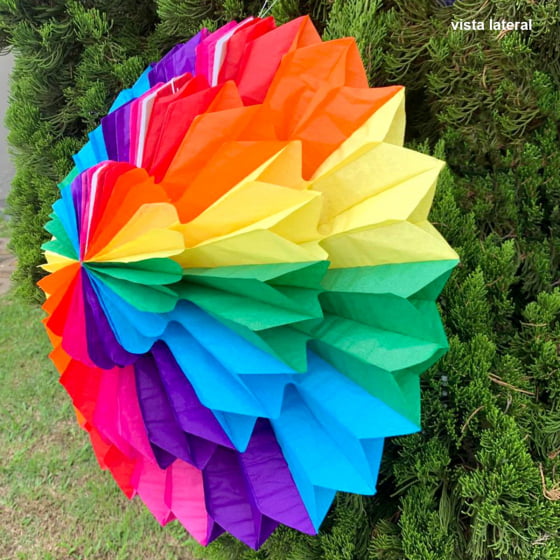 Enfeite Origami Colorido 50 cm Decoração Festa Junina