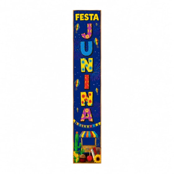 Faixa Decorativa Vertical Decoração de Parede Festa Junina