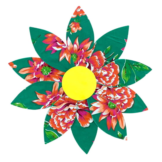 Flor de Chita Decoração Rústica de Festa Junina