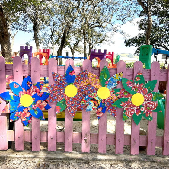 Flor de Chita Decoração Rústica de Festa Junina