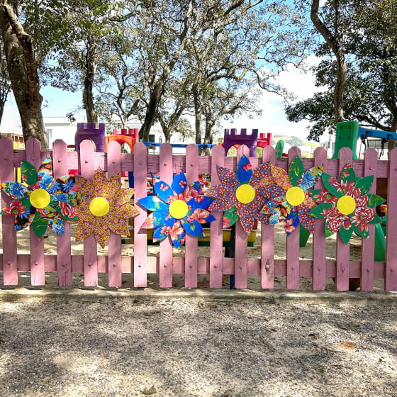 Flor de Chita Decoração Rústica de Festa Junina